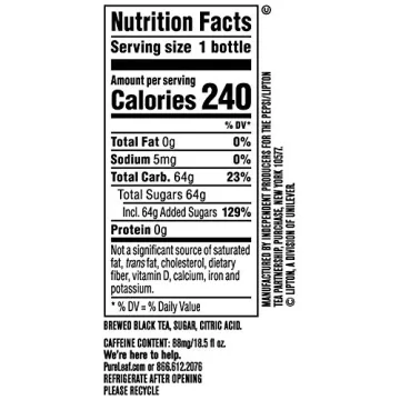 Pure Leaf Iced Black Tea Extra Sweet 12 Pack