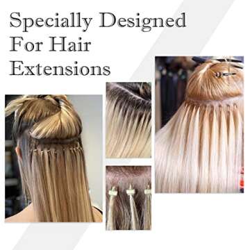 Neitsi 3pcs Kit for Micro Link Hair Feather Extensions: Pliers, Micro Pulling Needle, and Loop Threader