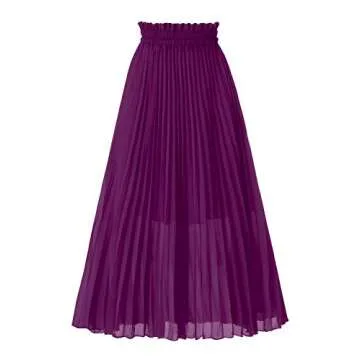 Elegant GOOBGS A-Line Midi Skirt for Any Occasion