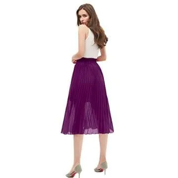 Elegant GOOBGS A-Line Midi Skirt for Any Occasion