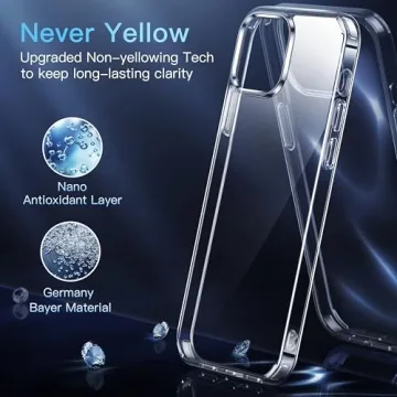CASEKOO iPhone 13 Pro Case Crystal Clear Military Protection