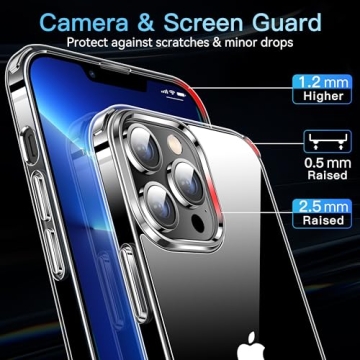 CASEKOO iPhone 13 Pro Case Crystal Clear Military Protection