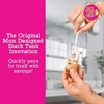 Spatty Last Drop Mini Makeup Spatula (6 Inch Pink) Shark Tank Mom Made Scrapes Foundation, Lotion, C...