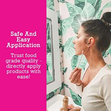 Spatty Last Drop Mini Makeup Spatula (6 Inch Pink) Shark Tank Mom Made Scrapes Foundation, Lotion, Cosmetics, Beauty Products, Perfect Gifts for Women, Teen, Grandma, Stocking Stuffers Under 6 Dollars