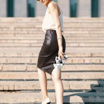 Women Geometric Lattice Pattern Metal Evening Bag Bridal Prom Crossbody Bag Party Clutch Wedding Purse with Chain (Silver)