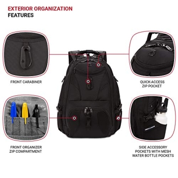 SwissGear 1900 17-Inch Laptop Backpack for Travel