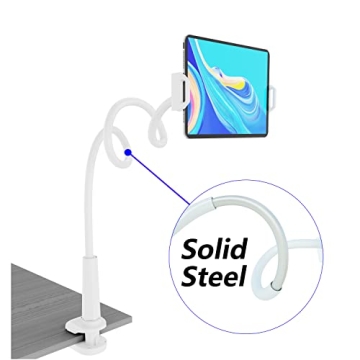 Tablet Stand Holder - Flexible Gooseneck Design For iPads
