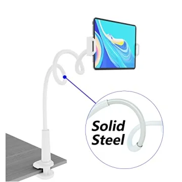 Tablet Stand Holder - Flexible Gooseneck Design For iPads