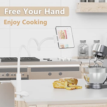 Tablet Stand Holder - Flexible Gooseneck Design For iPads