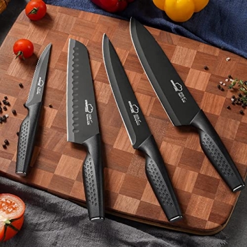 Elegant 15-piece Kitchen Knife Set with Sharpener Block