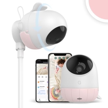 Ellie Baby Monitor: 2K HD, Cry Soothing, Face Alert & More for Peace of Mind