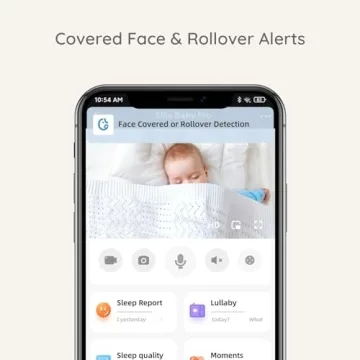 Ellie Baby Monitor 2K HD Cry Soothing Face Alert
