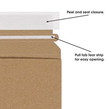 Tape Logic Stayflats Mailers - Durable & Eco-Friendly Packaging