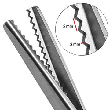 BlueSnail Stainless Steel Pinking Shears Comfort Grip Handled Professional Fabric Crafts Dressmaking...