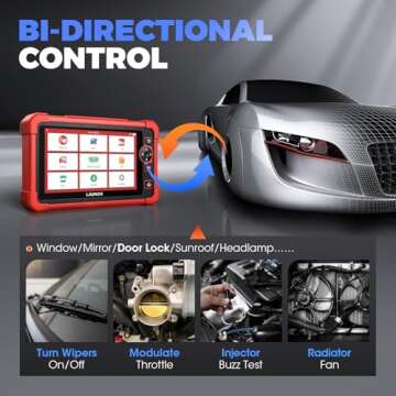 Launch OBD2 Scanner CRP919X, ECU Coding, 2025 Bi-Directional Scan Tool for All Vehicles 35+ Services, FCA Autoauth, CAN FD/DoIP, Active Test, All System Automotive Tools, Android 10 with 2-Year Update