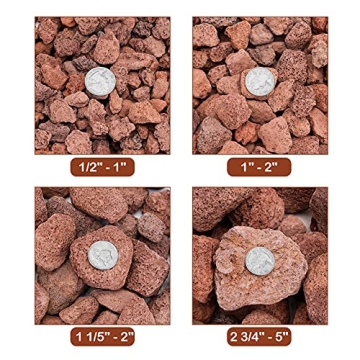 Stanbroil Red Lava Rock Granules for Fireplaces & Fire Pits