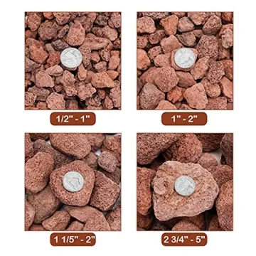 Stanbroil Red Lava Rock Granules for Fireplaces & Fire Pits