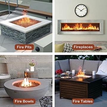 Stanbroil Red Lava Rock Granules for Fireplaces & Fire Pits