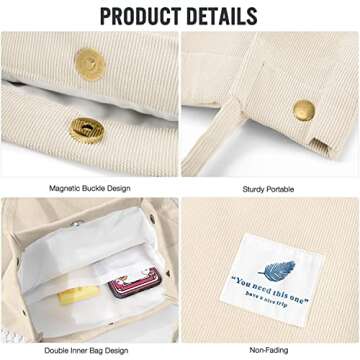 Cohpoh Women Tote Bags Grocery Shoulder Bag