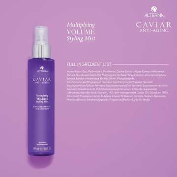 Alterna Caviar Anti-Aging Multiplying Volume Styling Mist, 5 Ounce | For Fine, Thin Hair | Light Hold | Sulfate Free , 5 Fl Oz (Pack of 1)