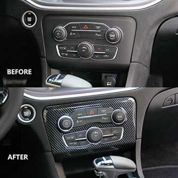 Crosselec Carbon Fiber A/C Panel Cover for Dodge Charger