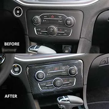 Crosselec Carbon Fiber A/C Panel Cover for Dodge Charger