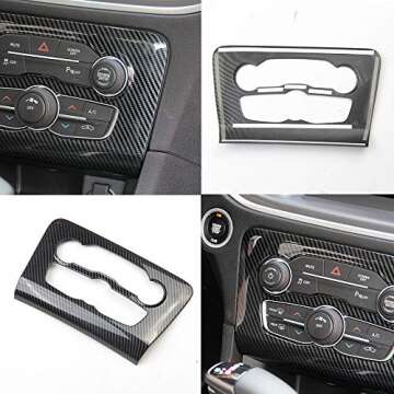 Crosselec Carbon Fiber A/C Panel Cover for Dodge Charger