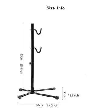DADA NANA Indoor Bike Storage Rack Floor Parking Stand Foldable Bicycle Repair Rack Universal for Road and Mountain Bike Maintenance Home Garage Bicycle Shop Displaying Stand