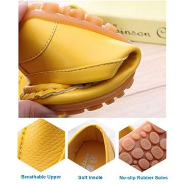 LONSOEN Toddler/Little Kid Boys Girls Soft Synthetic Leather Loafer Slip-On Boat-Dress Shoes/Sneakers,Deep Blue,SHF103 CN23