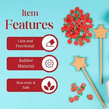 144 Mini Apple Erasers for Classroom Fun and Learning