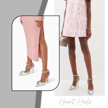 EQAUDES Rhinestone Wedding Heels - Stylish Stiletto Comfort