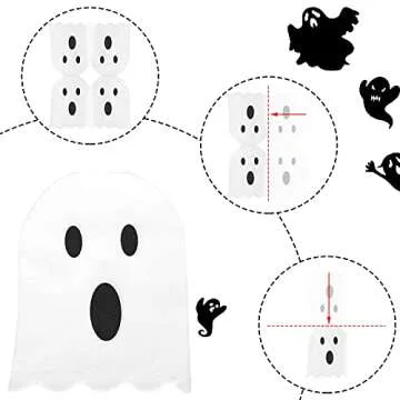 Adorable White Ghost Napkins for Halloween Celebrations