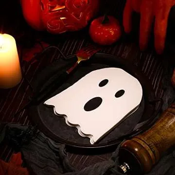 Adorable White Ghost Napkins for Halloween Celebrations