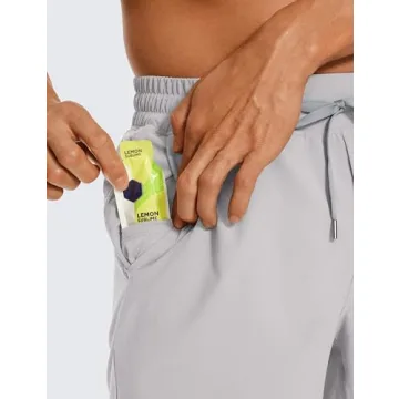 CRZ YOGA Men's Quick Dry Workout Shorts 5 Inch