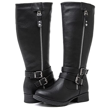 Stylish Comfortable BLACK Knee High Boots for Women
