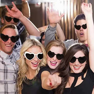 PHABULS Cat Eye Sunglasses 6 Pack for Bachelorette Party