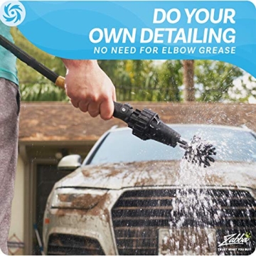 Brush Hero Wheel Brush - Water-Powered Cleaning for Vehicles