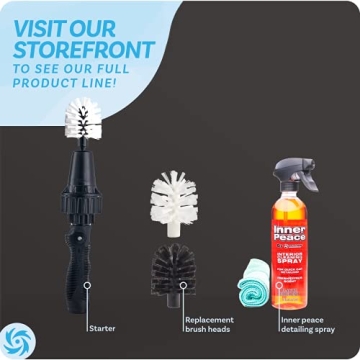 Brush Hero Wheel Brush - Water-Powered Cleaning for Vehicles