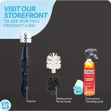 Brush Hero Wheel Brush - Water-Powered Cleaning for Vehicles