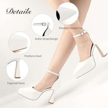 Stylish JENN ARDOR Women’s Chunky Heels for Every Occasion