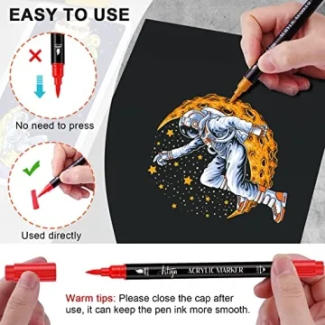 24 Colors Acrylic Paint Pens for Creative Projects