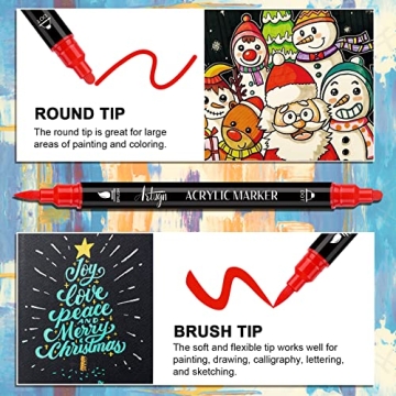 24 Colors Acrylic Paint Pens for Creative Projects