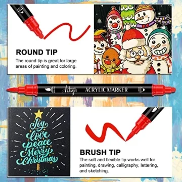 24 Colors Acrylic Paint Pens for Creative Projects