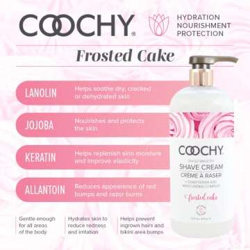 Coochy Intimate Shaving Cream | Shave Conditioner & Moisturizer for Face & Body | Ideal for Sensitiv...