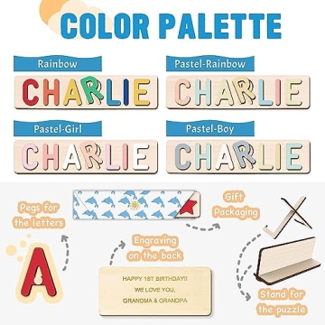Personalized Name Puzzle for Kids | 1-3 Years Educational Toy