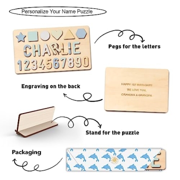 Personalized Name Puzzle for Kids | 1-3 Years Educational Toy