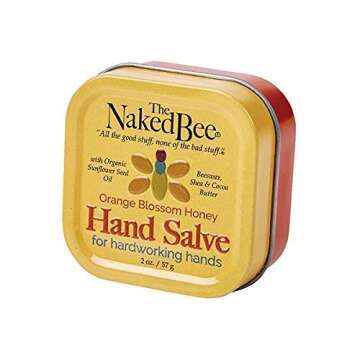 The Naked Bee Orange Blossom Honey Hand and Body Lotion 6.7oz + Honey Bee Hand & Body Lotion, Lip Balm, and Hand Sanitizer + Hand & Cuticle Healing Salve (1.5oz/Sunflower, Beeswax & Shea Butter)