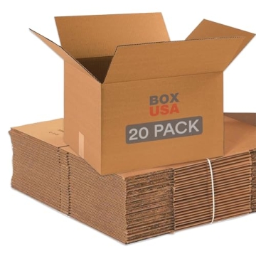BOX USA Moving Boxes 20-Pack Sturdy and Versatile
