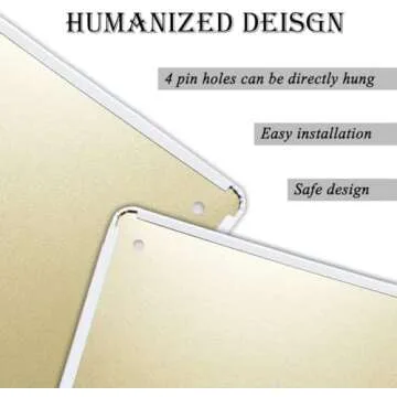 WZVZGZ Vintage Metal Sign for Home & Office Decor 8x12