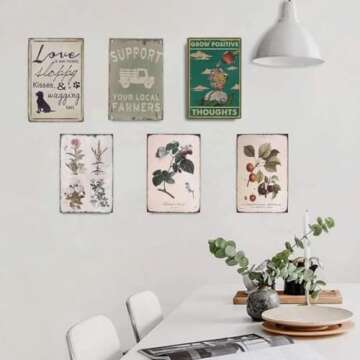 WZVZGZ Vintage Metal Sign for Home & Office Decor 8x12
